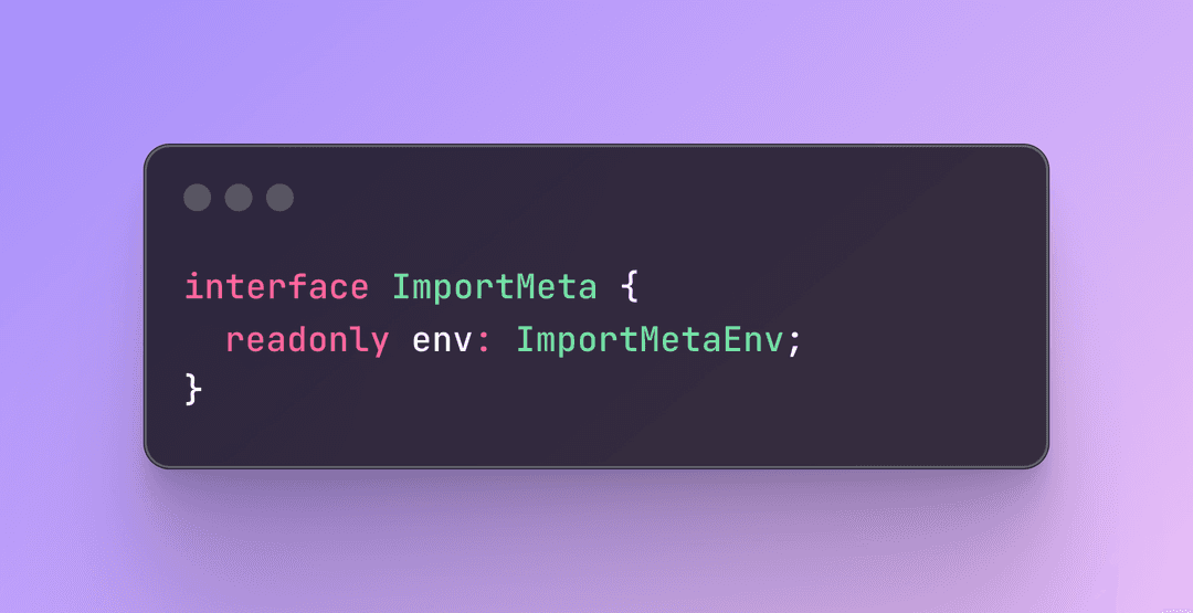 Add types to environment variables